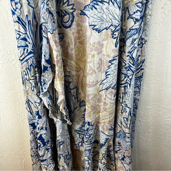 Free People Forever Yours Slip Maxi Dress in Blue Floral - Picture 7 of 15